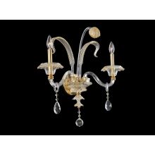 La Rosa 2 Light 16" Wide Double Sconce with Crystal Accents