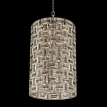 Modello 18 Light 23" Wide Crystal Pendant with Cylinder Style Shade
