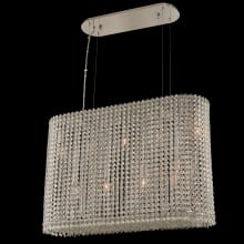 Torre 30" Wide Linear Chandelier with Firenze Crystal