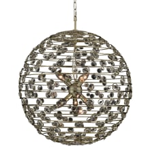 Gemini 26" Wide Pendant with Firenze Crystal