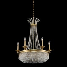 Tavo 9 Light 26" Wide Taper Candle Style Empire Chandelier with Firenze Crystal