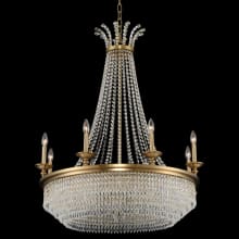 Tavo 12 Light 34" Wide Taper Candle Style Empire Chandelier with Firenze Crystal
