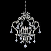 Argento 6 Light 28" Wide Taper Candle Style Chandelier with Firenze Crystal