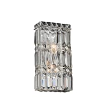 Rettangolo 13" Tall ADA Wall Sconce with Firenze Crystal