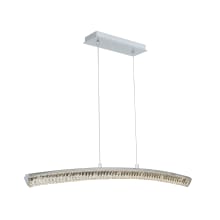 Aries 44" Wide LED Linear Chandelier with Firenze Crystal