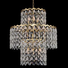 Caretta 27" Wide Drum Chandelier with Firenze Crystal