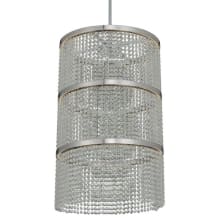 Cortina 3 Light 20" Wide LED Pendant with Firenze Crystal