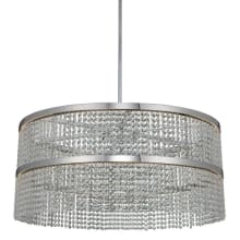Cortina 2 Light 34" Wide LED Pendant with Firenze Crystal