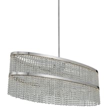 Cortina 44" Wide LED Linear Chandelier with Firenze Crystal