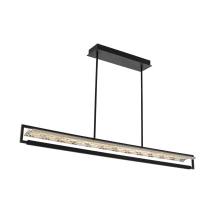 Capuccio 59" Wide LED Crystal Linear Chandelier