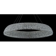 Nuvole 36" Wide LED Crystal Drum Chandelier