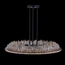 Orizzonte 36" Wide LED Crystal Ring Chandelier