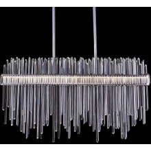 Piovere 60" Wide Crystal Linear Pendant