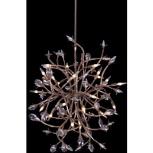 Fiore 16 Light 34" Wide Crystal Abstract Chandelier