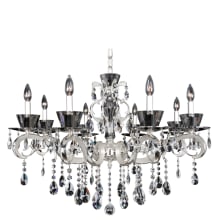 Locatelli 8 Light 35" Wide Taper Candle Style Chandelier with Firenze Crystal