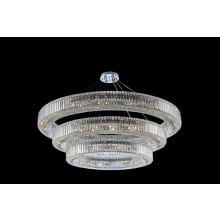 Rondelle 3 Light 60" Wide Ring Chandelier with Firenze Crystal