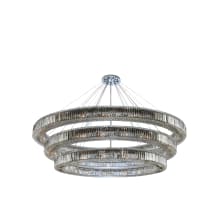 Rondelle 3 Light 84" Wide Ring Chandelier with Firenze Crystal