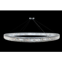 Rondelle 84" Wide Ring Chandelier with Firenze Crystal