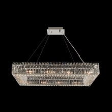 Baguette 29" Wide Square Chandelier with Firenze Crystal
