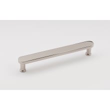 Moderne 6" Center to Center Modern Flat Bar Solid Brass Cabinet Handle / Drawer Pull