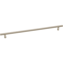Vita Bella 24" Center to Center Euro Modern Knurled Bar Appliance Handle / Appliance Pull with Round Base Posts - Made in Italy