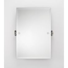 21 x 31 Inch Frameless Adjustable Mount Rectangular Vanity Bathroom Wall Mirror