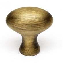Contemporary 1-1/4" Farmhouse Egg Oval Solid Brass Cabinet Knob / Drawer Knob