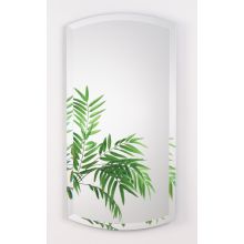 15" x 30" Inch Frameless Arched Rectangular Vanity Bathroom Wall Mirror