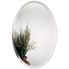 24" x 36" Frameless Beveled Edge Oval Vanity Bathroom Wall Mirror