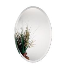 22" x 32" Frameless Beveled Edge Oval Vanity Bathroom Wall Mirror