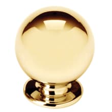Knobs 1 Inch Round Solid Brass Cabinet Knob Drawer Knob