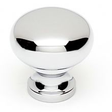 Knobs - 3/4" Small Round Smooth Solid Brass Cabinet Knob / Drawer Knob