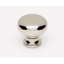 Knobs 7/8" Smooth Round Solid Brass Mushroom Cabinet Knob / Drawer Knob