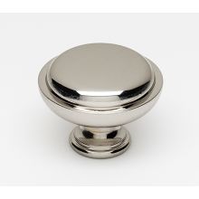 Knobs 1-1/2" Round Rustic Lipped Solid Brass Mushroom Cabinet Knob / Drawer Knob