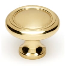 Classic 1-1/4" Traditional Round Solid Brass Cabinet Knob / Drawer Knob
