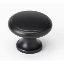 Knobs - 1-1/4" Round Contemporary Solid Brass Mushroom Cabinet Knob / Drawer Knob