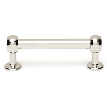 Pulls 3" Center to Center Modern Industrial Luxury Solid Brass Cabinet Handle / Drawer Pull