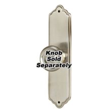 Traditional 4" Solid Brass Rectangular Cabinet Drawer Knob Backplate