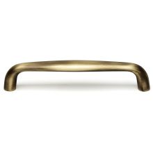 Classic 6" Center to Center Solid Brass Smooth Corner Cabinet Handle / Drawer Pull