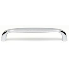 Classic 6" Center to Center Solid Brass Smooth Corner Cabinet Handle / Drawer Pull