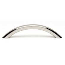 Pulls 3-3/4" Center to Center Sleek Arch Bow Solid Brass Cabinet Handle / Drawer Pull