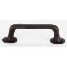 Sierra 4" Center to Center Rustic Distressed Solid Bronze Industrial Handle Style Cabinet Handle / Drawer Pull