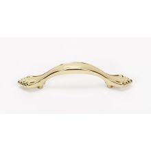 Bella 3" Center to Center Elegant Traditional Arch Bow Solid Brass Cabinet Handle / Drawer Pull