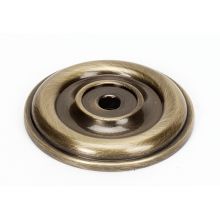 Bella 1-3/8" Round Solid Brass Cabinet Knob Backplate