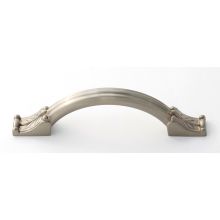 Fiore 3-1/2" Center to Center Luxury Traditional Solid Brass Arch Bow Cabinet Handle / Drawer Pull