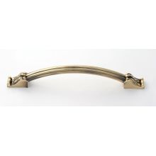 Fiore 6" Center to Center French Country Solid Brass Arch Bow Cabinet Handle / Drawer Pull
