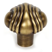 Venetian 1-1/4" Luxury Designer Mushroom Solid Brass Cabinet Knob / Drawer Knob