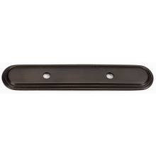 Venetian 3" Center to Center Solid Brass Traditional Oval Cabinet Pull Handle Backplate