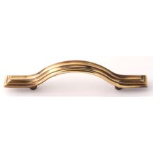 Geometric 3" Center to Center Solid Brass Arch Bow Cabinet Handle / Drawer Pull