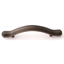Geometric 3-1/2"  Center to Center Elegant Solid Brass Arch Bow Cabinet Handle / Drawer Pull